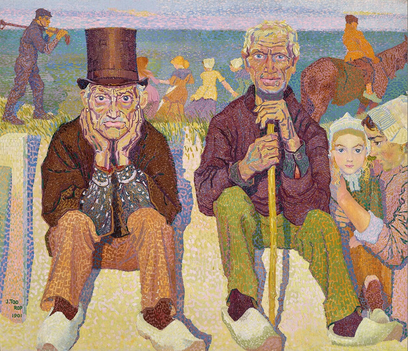 Deniz Kenarında Eski Adamlar - Jan Toorop