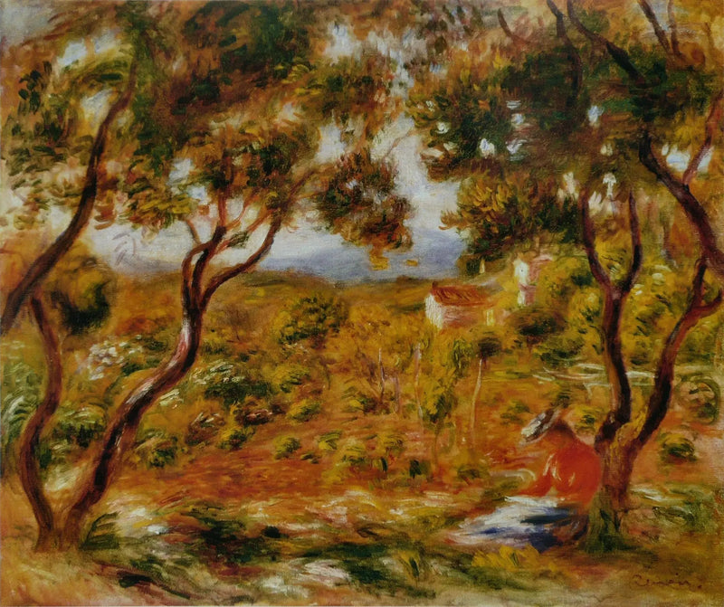 Cagnes'deki Bağlar - Pierre-Auguste Renoir