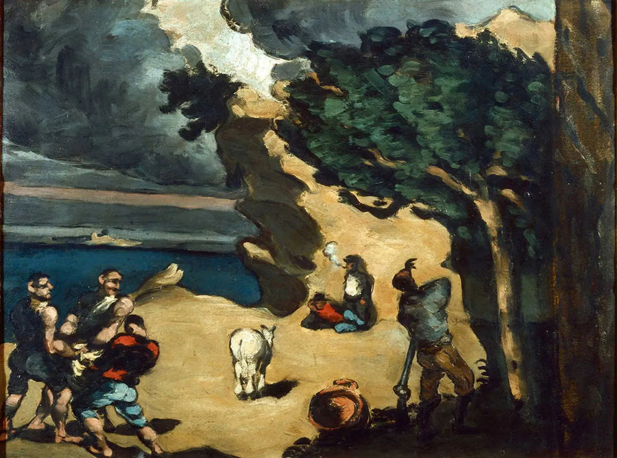 Hırsızlar ve Eşek - Paul Cézanne