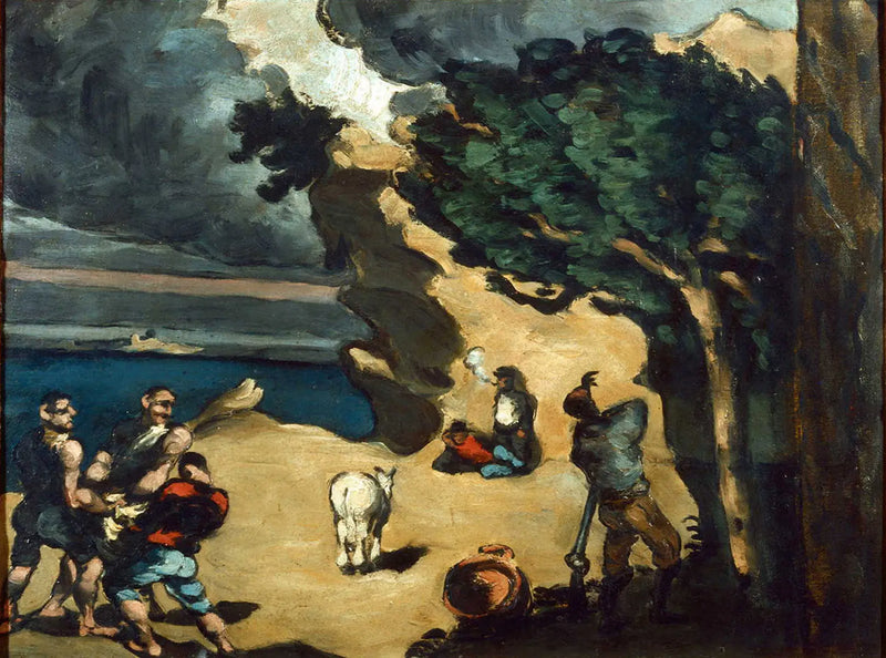 Hırsızlar ve Eşek - Paul Cézanne