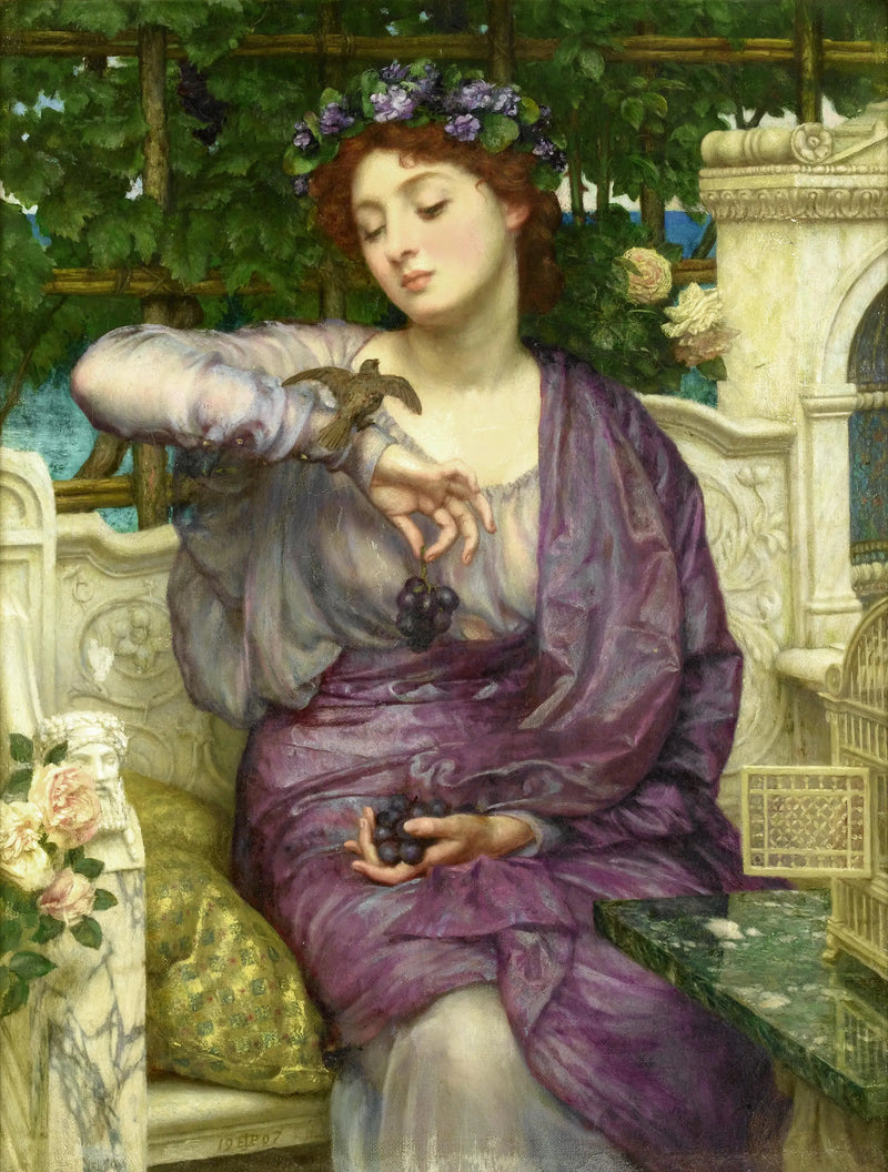 Lesbia ve Güvercini - Edward Poynter