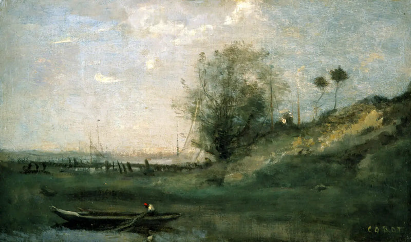 Normandiya İskeleleri - Jean-Baptiste Camille Corot