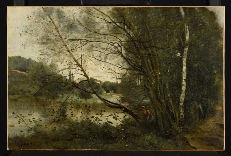 Eğilmiş Ağacın Göleti - Jean-Baptiste Camille Corot
