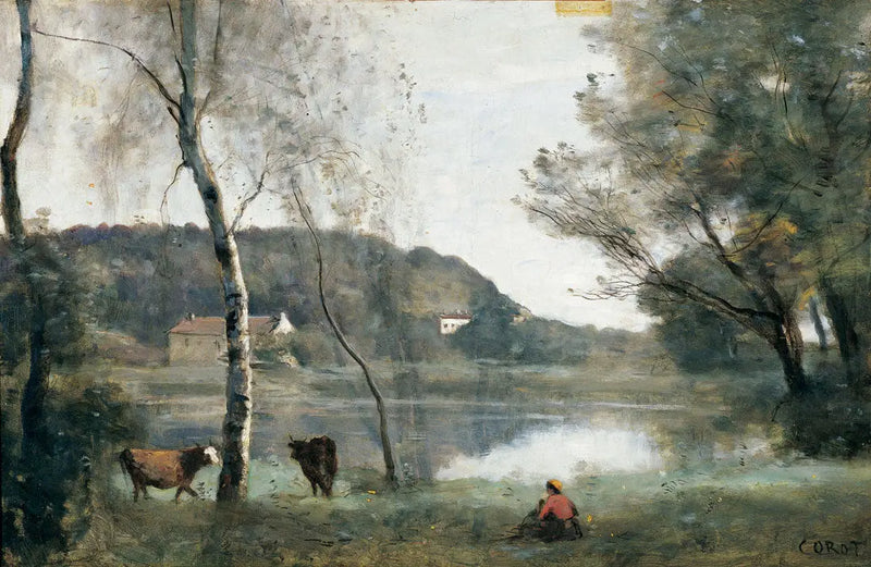 Avray Şehri Göleti - Jean-Baptiste Camille Corot