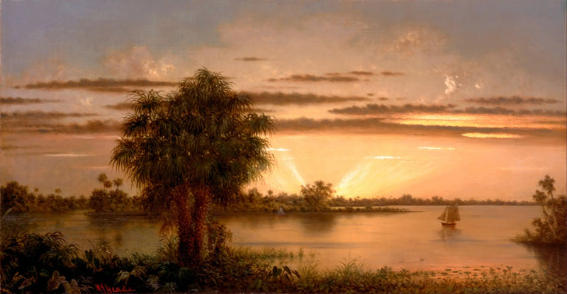 Florida'da Gün Doğumu - Martin Johnson Heade