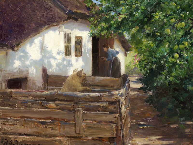 Domuzun yemek saati. - H. A. Brendekilde