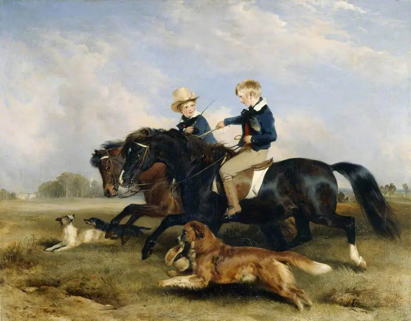 Saygıdeğer E. S. Russell ve kardeşi - Edwin Henry Landseer