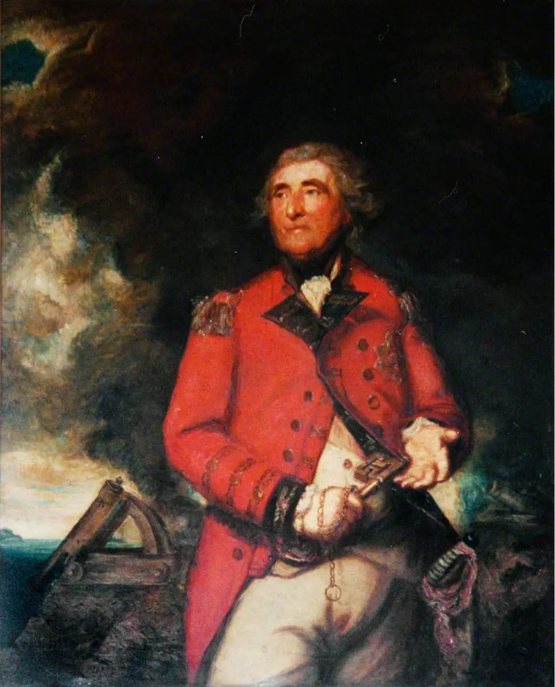 Tümgeneral George Augustus Eliott (1717–1790), 1. baron Heathfield, general ve Gibraltar savunucusu, Gibraltar valisi (1777–1790) - Joshua Reynolds