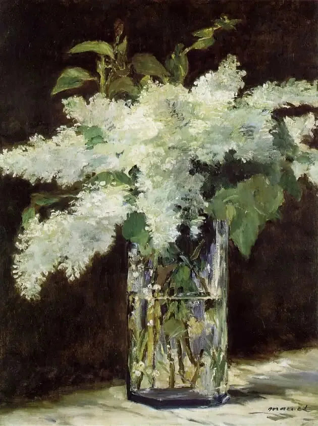 Cam vazoda beyaz leylaklar - Édouard Manet