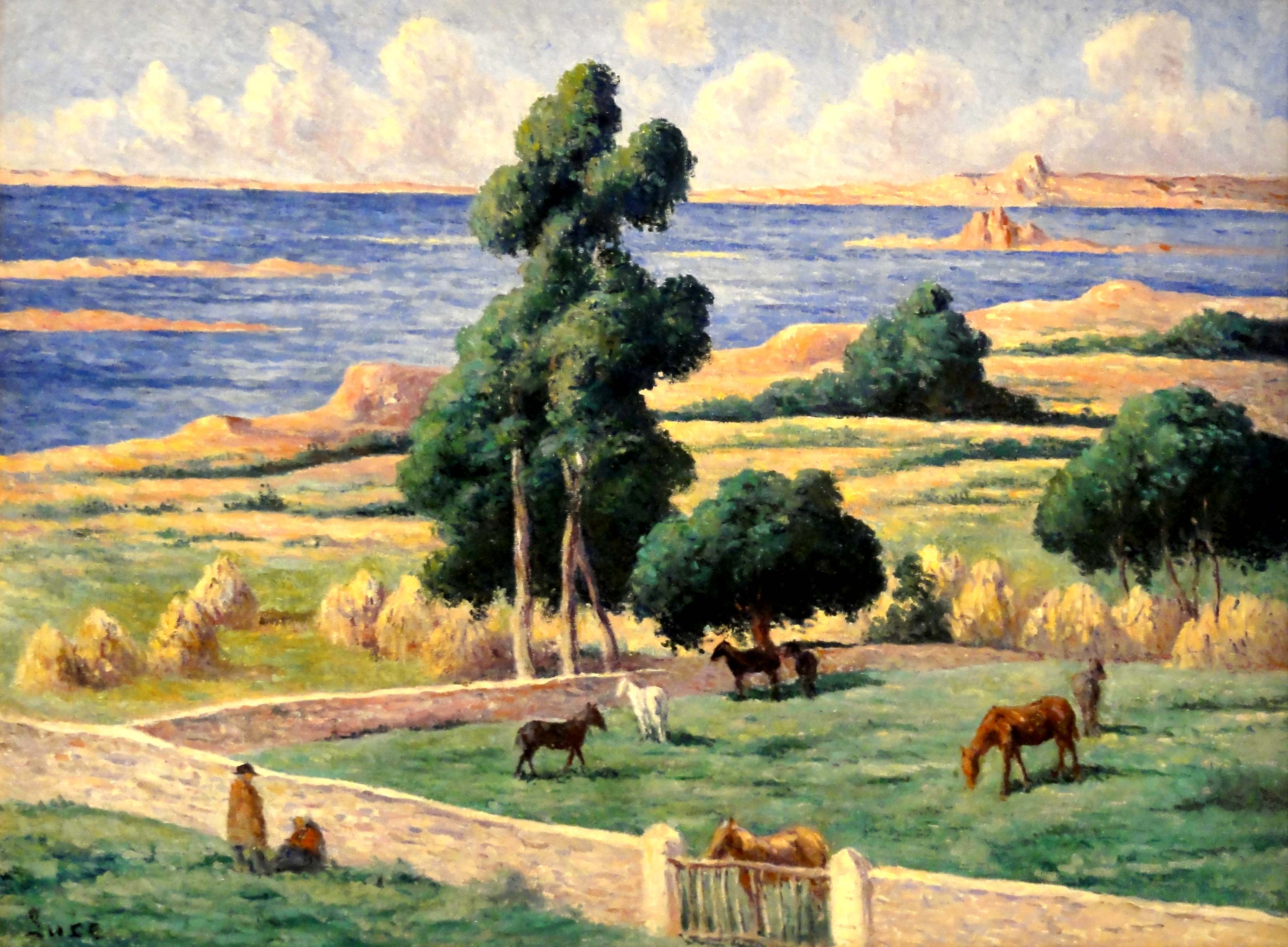 L'île à bois, Kermouster, Lézardrieux - Maximilien Luce