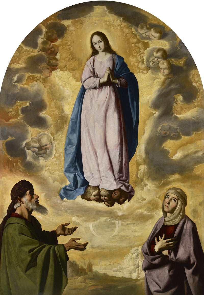 İmmaculée Conception avec saint Joachim et sainte Anne - Francisco de Zurbarán