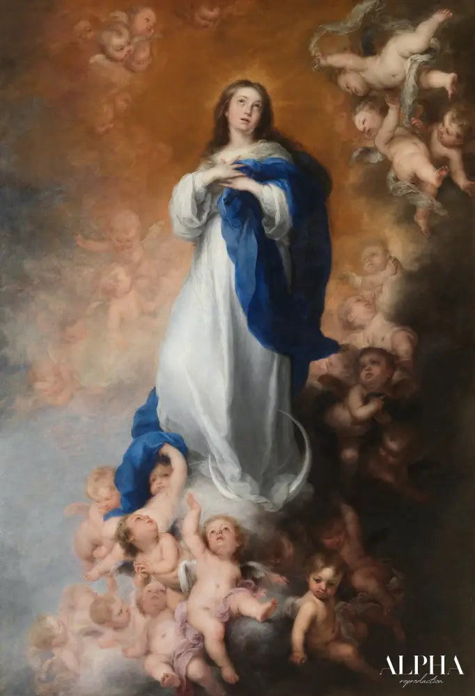 L'Immaculée Conception de Los Vénérables - Bartolomé Esteban Murillo - Reproductions de tableaux et peintures haut de gamme