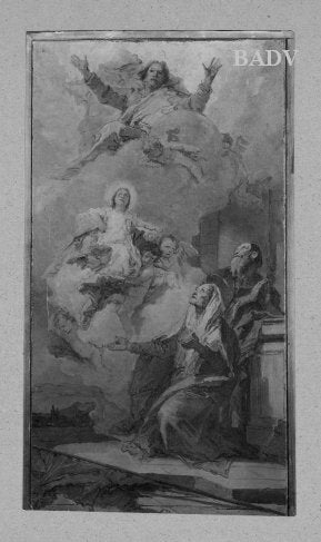 L'Immaculée Conception (Joachim et Anne recevant la Vierge Marie de Dieu le Père) - Giovanni Battista Tiepolo