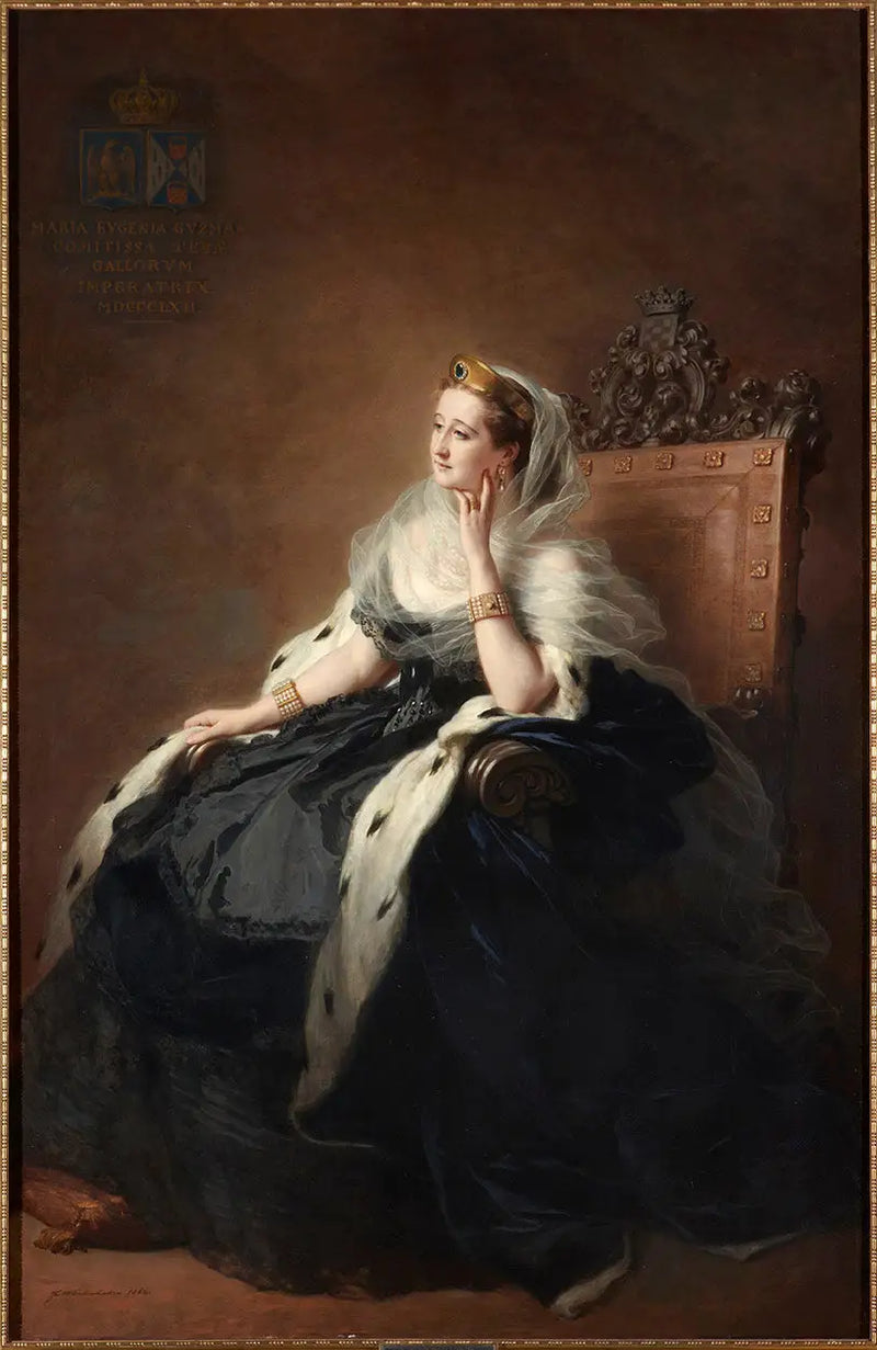 İmparatoriçe Eugénie Saray Elbisesiyle - Franz Xaver Winterhalter