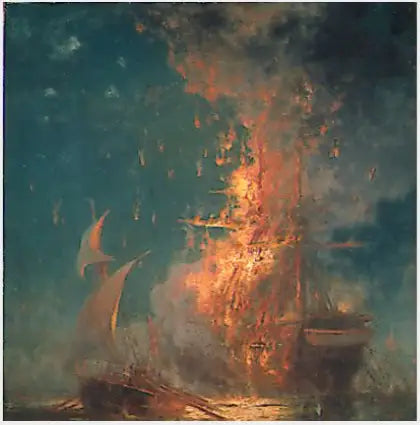 « Philadelphia » Yangını - Edward Moran