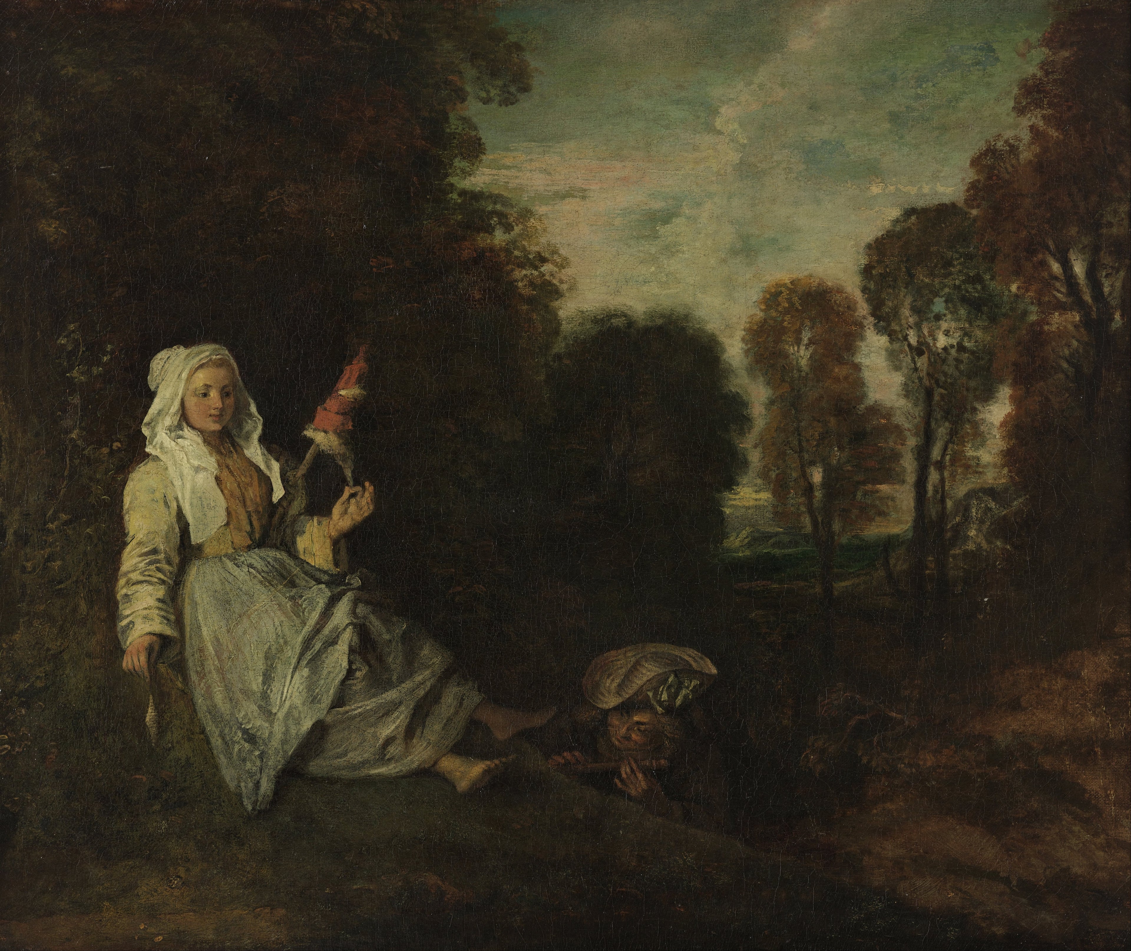 The Indiscret - Antoine Watteau