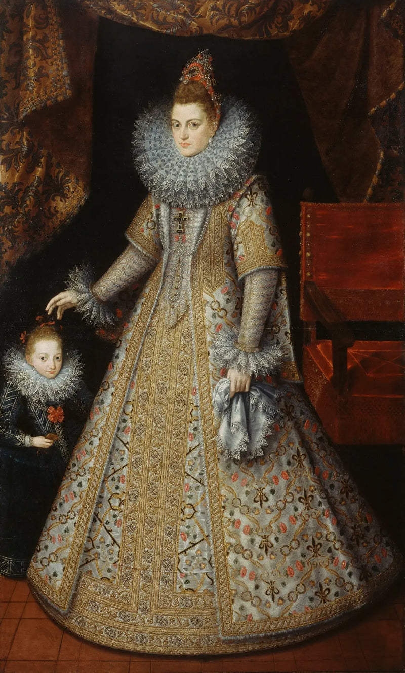 İnfante Isabelle Clara Eugenia (1566-1633), Avusturya Arşiduchesi - Frans Pourbus the Younger