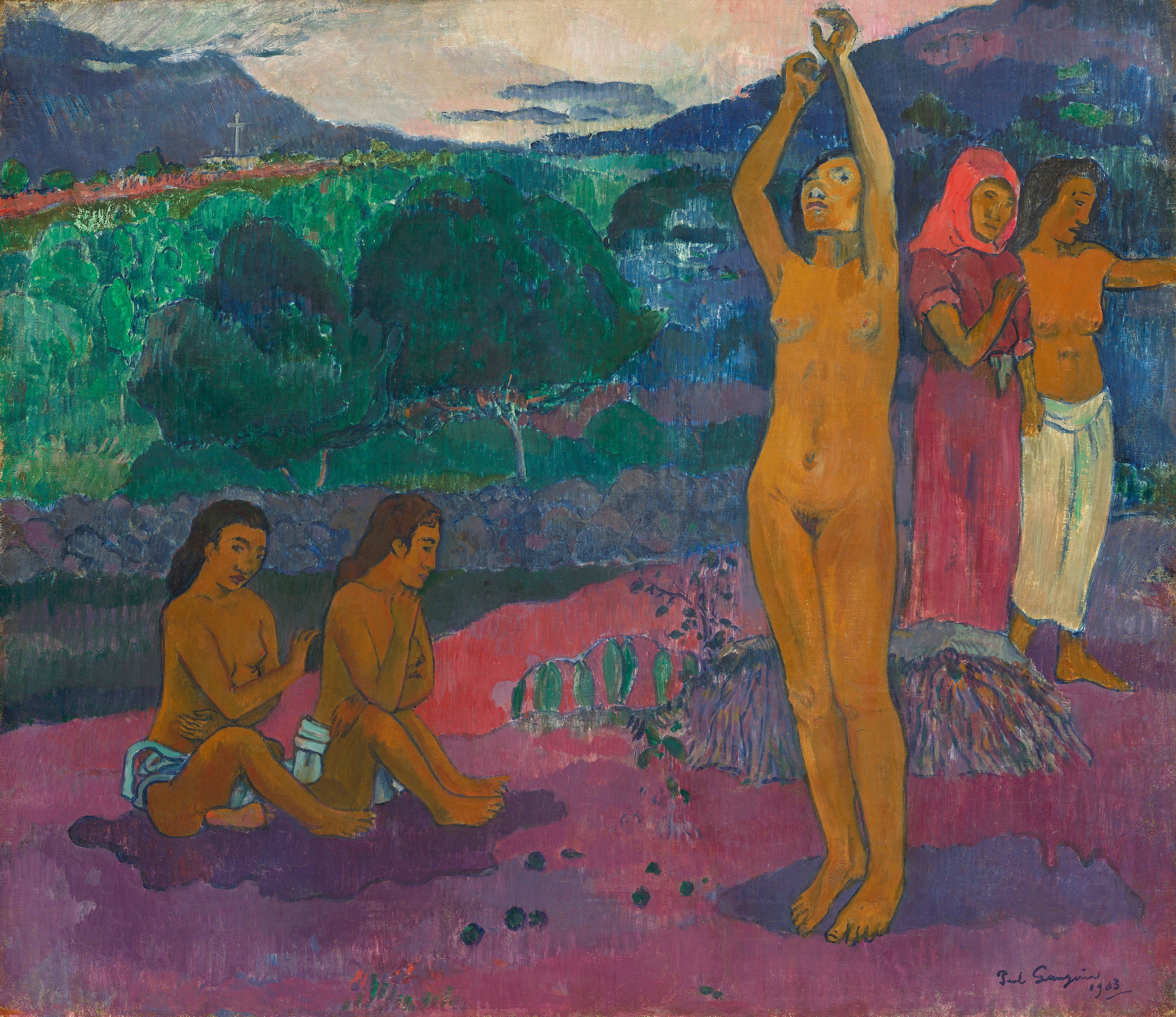Reproduction du tableau « L'Invocation - Paul Gauguin » par Alpha Reproduction en peinture à l’huile