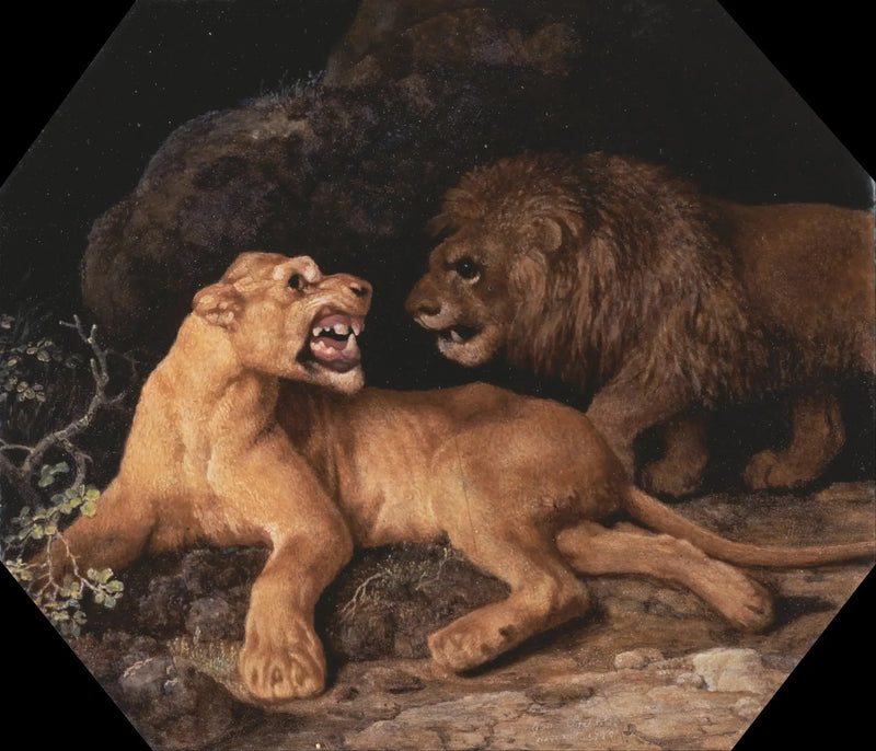 Aslan ve Aslanlar - George Stubbs