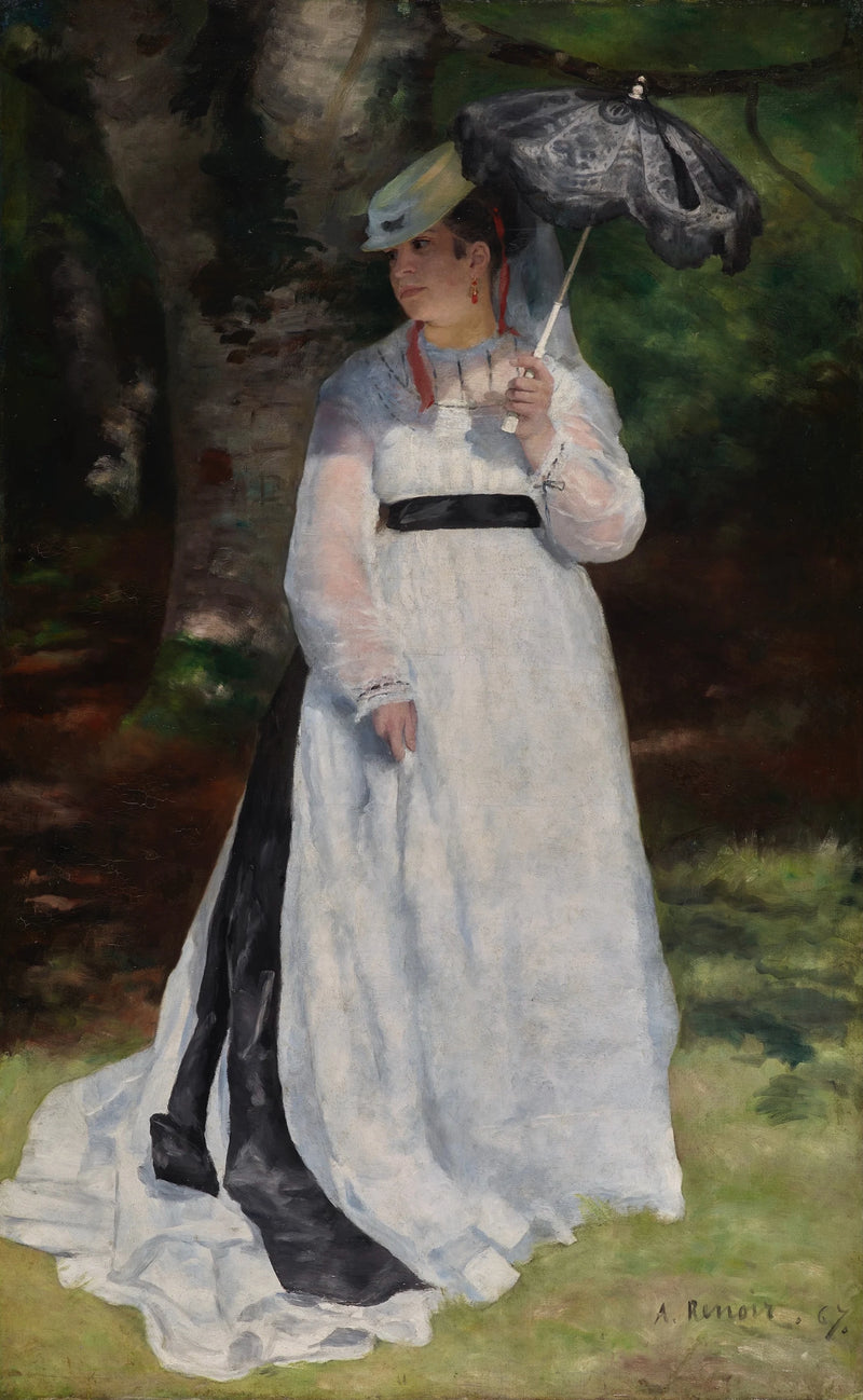 Şemsiyeli Lise - Pierre-Auguste Renoir