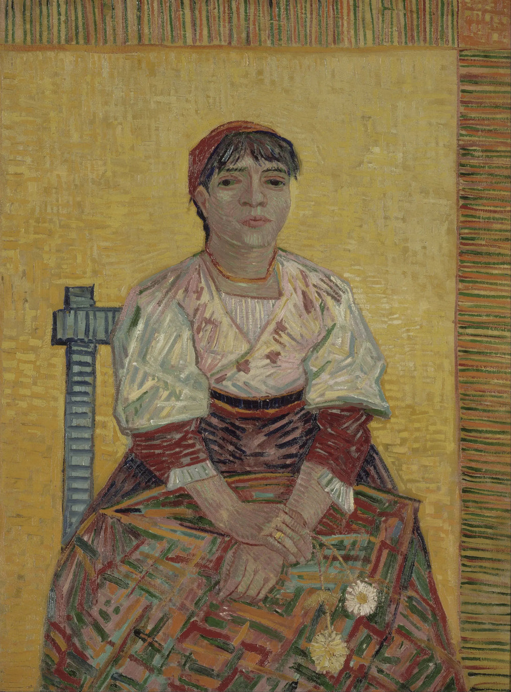Reproduction du tableau « L'Italienne - Vincent van Gogh » par Alpha Reproduction en peinture à l’huile