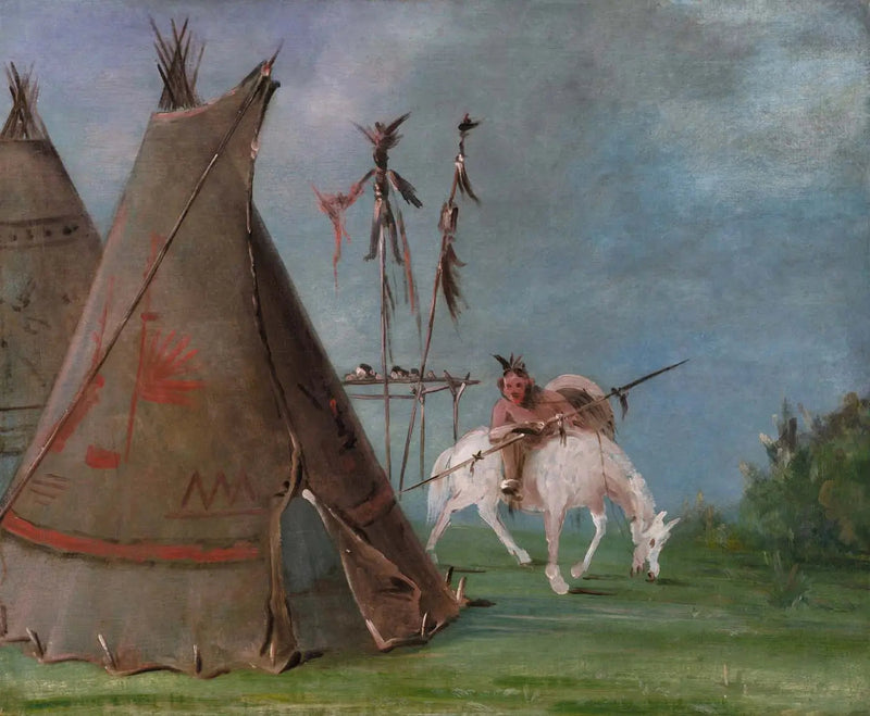 Buffalo Derisi Loge Comanche - George Catlin