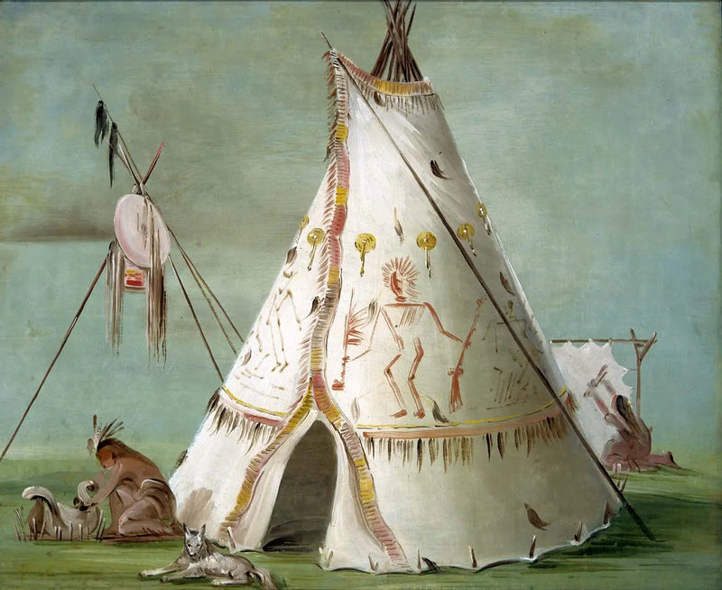 Karga Logosu, Yirmi Beş Sığır Derisi - George Catlin