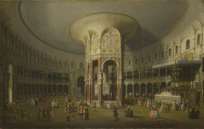 Londra: La Rotonde de Ranelagh içi - Canaletto