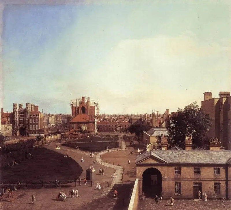 Londra: Whitehall ve Privy Garden Richmond House'dan - Canaletto