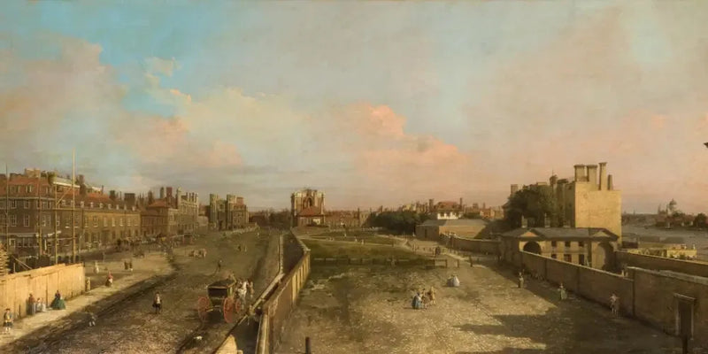 Londra: Whitehall ve Privy Garden, kuzeye bakış - Canaletto