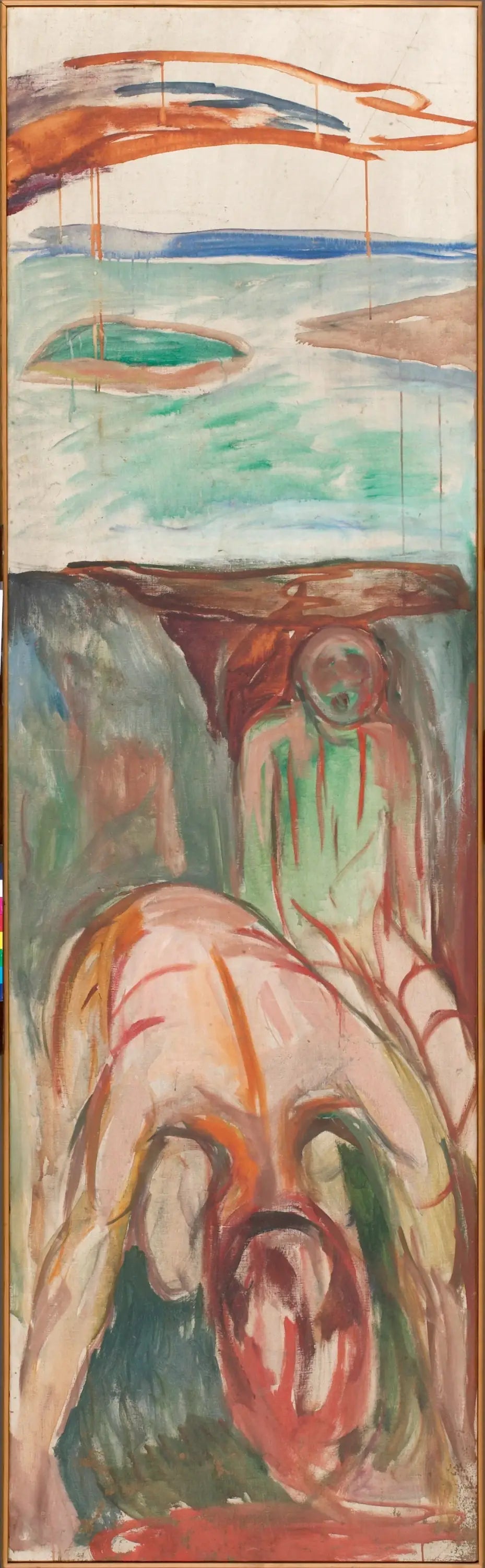Reproduction du tableau « L'Orage : partie médiane droite - Edvard Munch » par Alpha Reproduction en peinture à l’huile