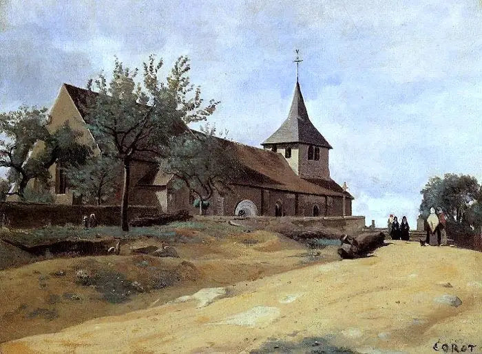 Lormes, kilise - Jean-Baptiste Camille Corot