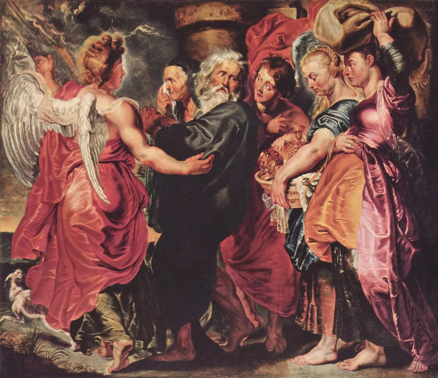 Sodoma'dan kaçan aile ve ailesi - Peter Paul Rubens