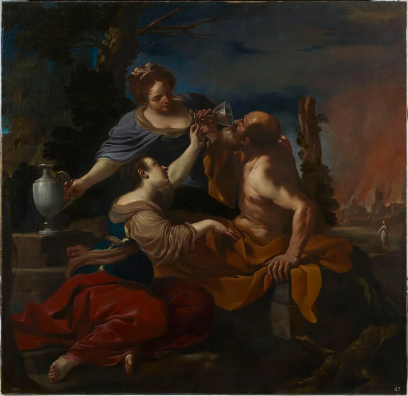 Lot ve Kızları - Guercino