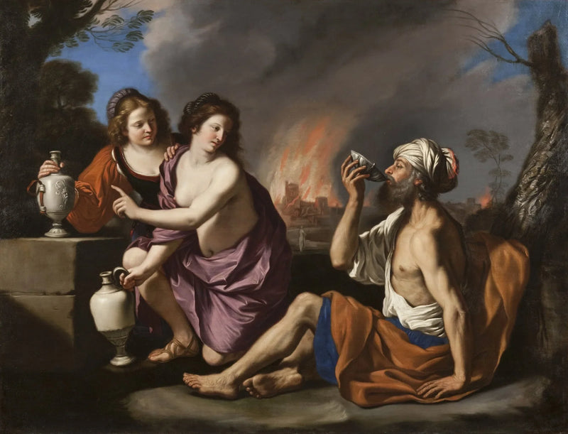 Lot ve Kızları - Guercino