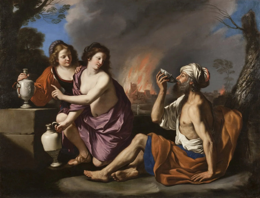 Lot ve Kızları - Guercino