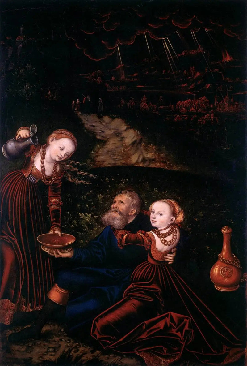 Lot ve Kızları - Lucas Cranach the Elder