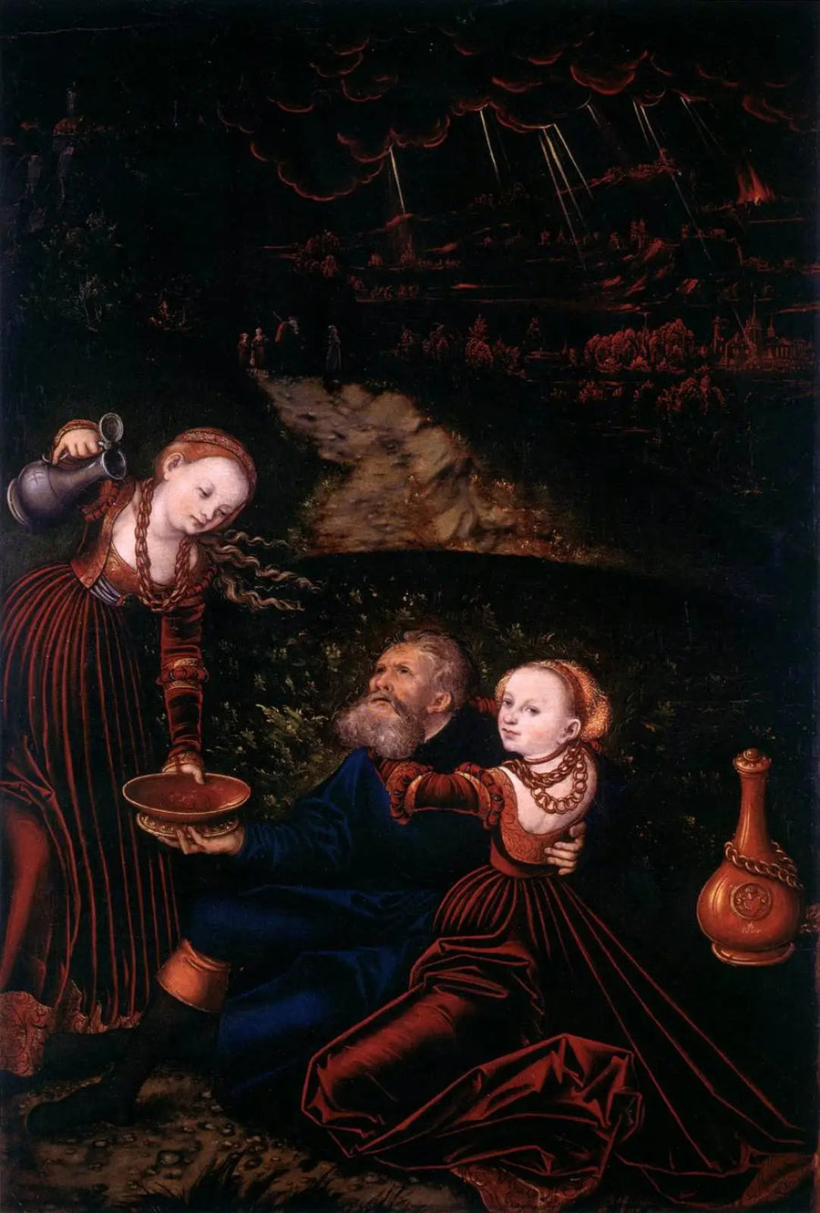 Lot ve Kızları - Lucas Cranach the Elder