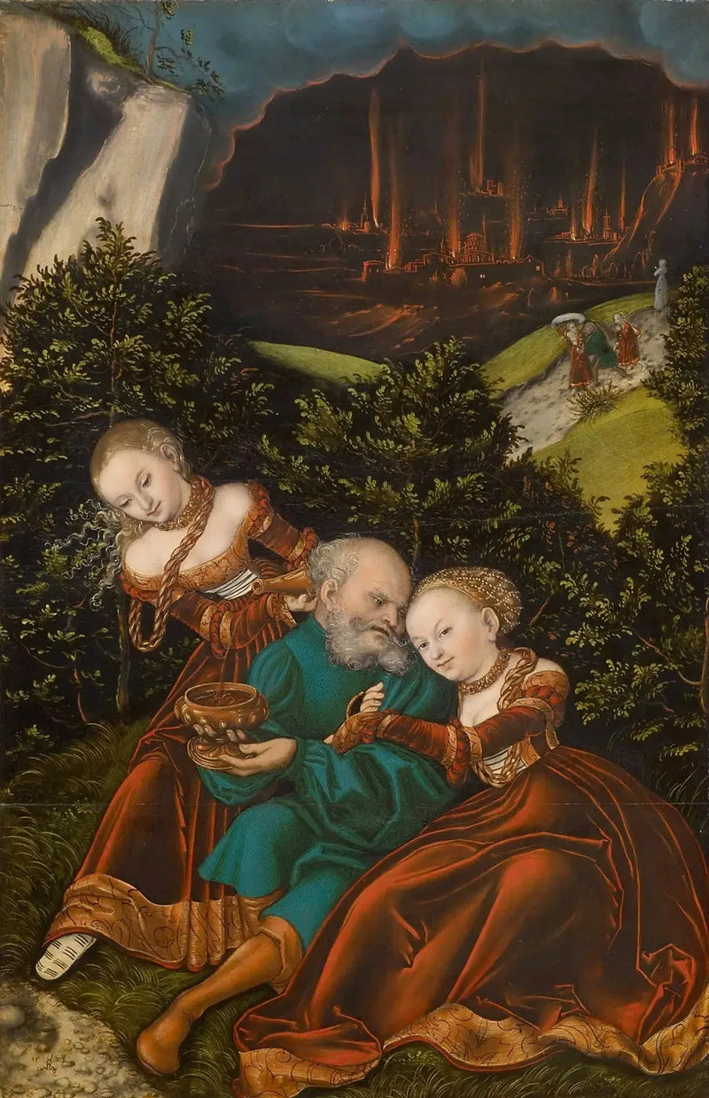 Lot ve Kızları - Lucas Cranach the Elder