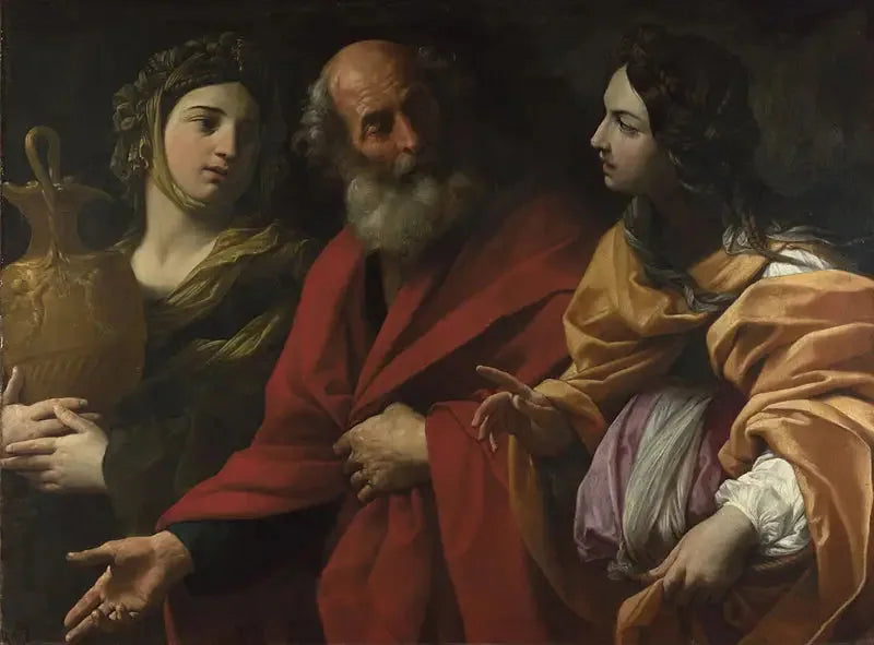 Lot ve kızları Sodom'u terk ediyor - Guido Reni
