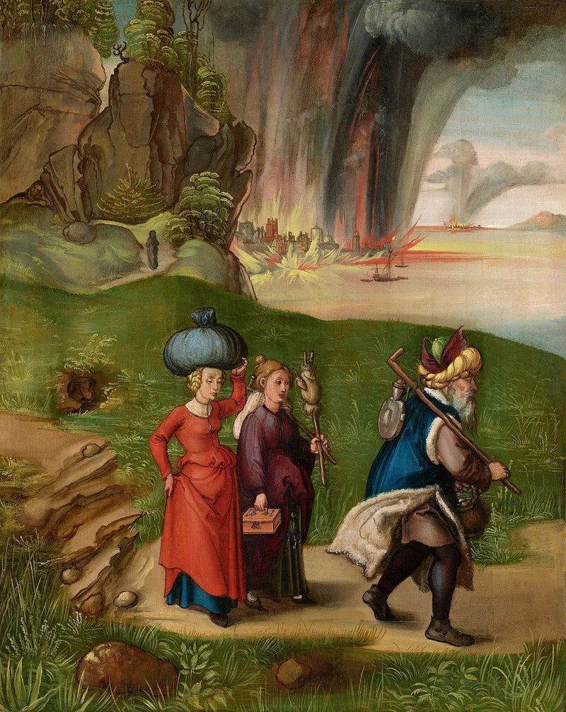 Lot ve Kızları [revers] - Albrecht Dürer