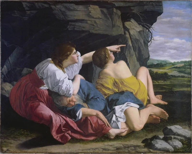 Loth ve Kızları - Orazio Gentileschi