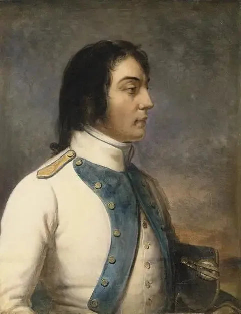 Louis-Charles-Antoine Des Aix de Veygoux, Desaix olarak da bilinen, 1792 yılında 46. hat çizgi piyade alayında yüzbaşı - Charles de Steuben