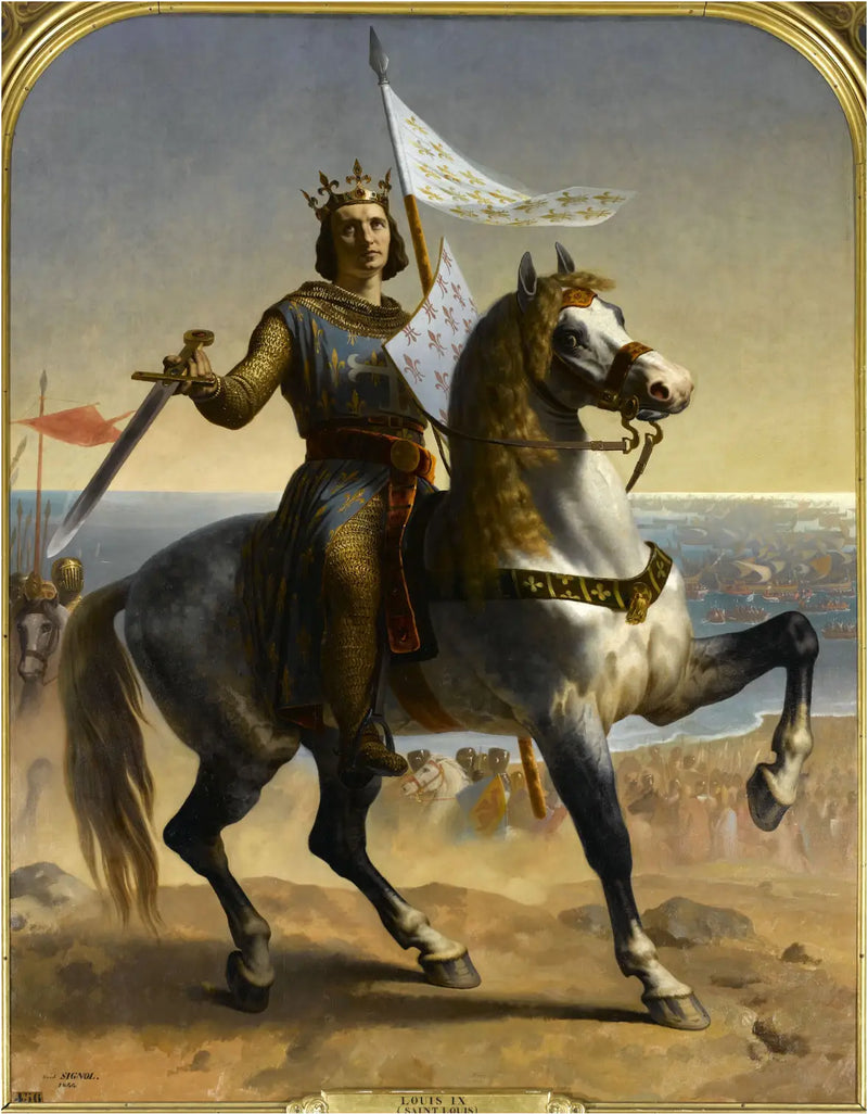 Louis IX, Saint Louis olarak da bilinen, Fransa Kralı (1215-1270) - Émile Signol