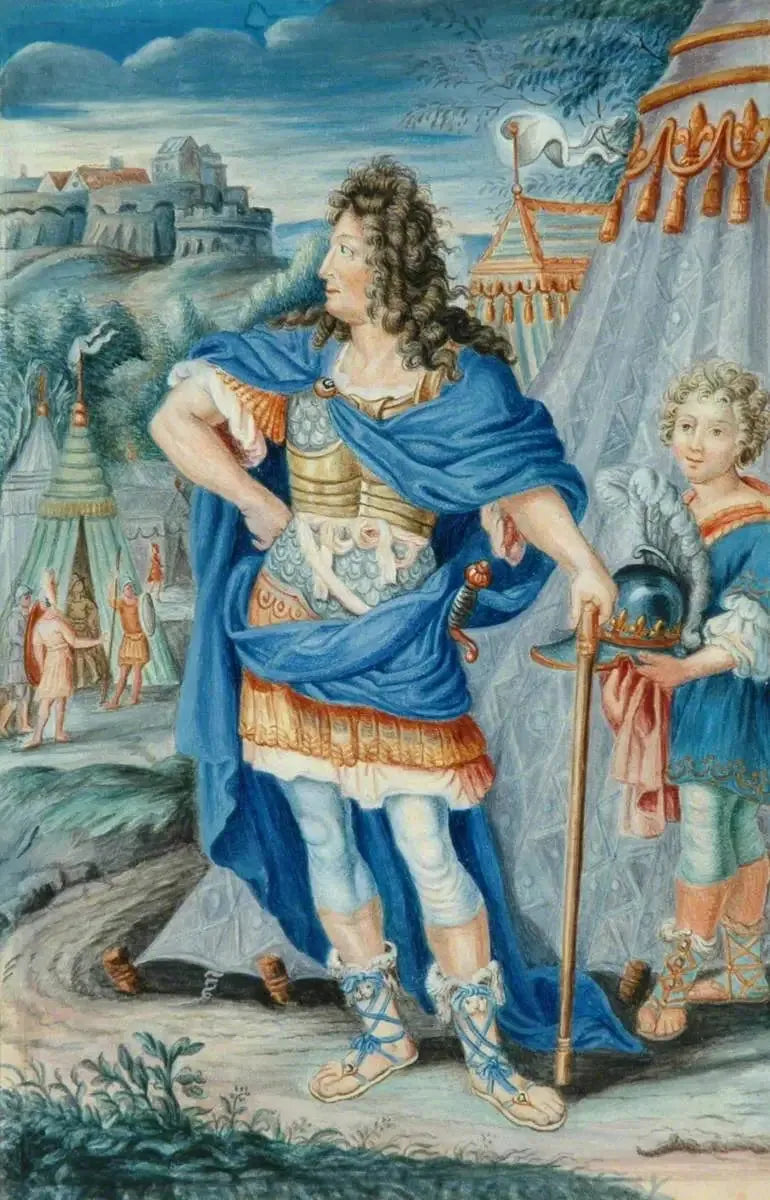 Louis XIV Roma İmparatoru olarak - Pierre Mignard