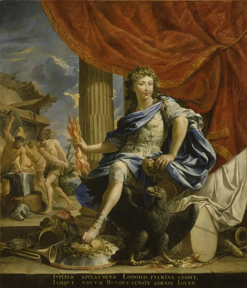 Louis XIV ve Jupiter Fronde'u Yenmiş - Charles Poerson