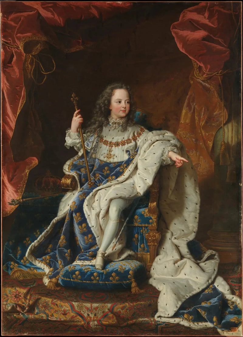 Fransa Louis XV, çocuk - Hyacinthe Rigaud