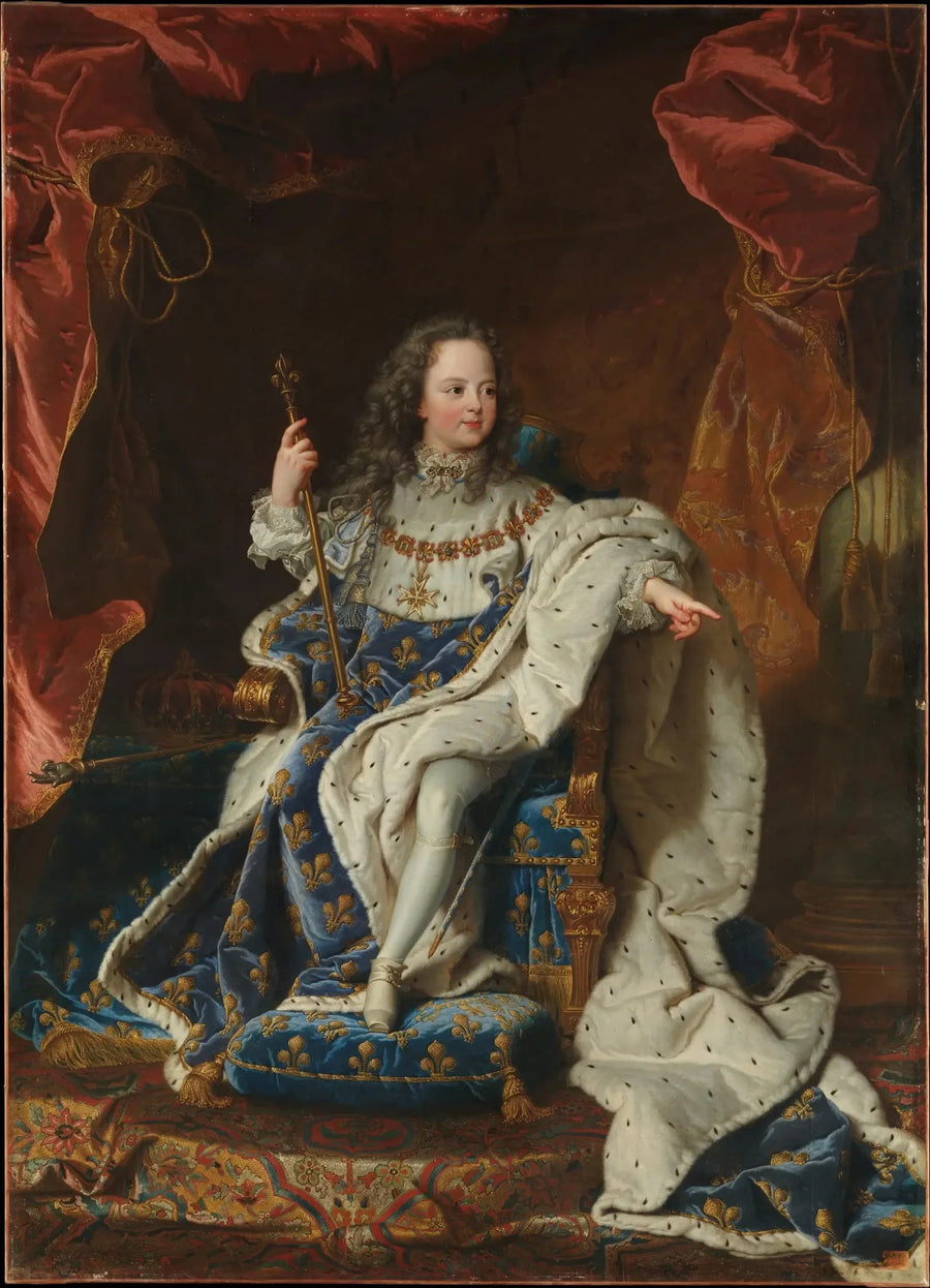Fransa Louis XV, çocuk - Hyacinthe Rigaud
