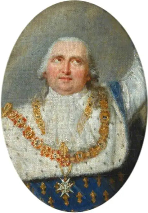 Louis XVIII (1755-1824), Henri IV'un taç giydirirken - François Gérard