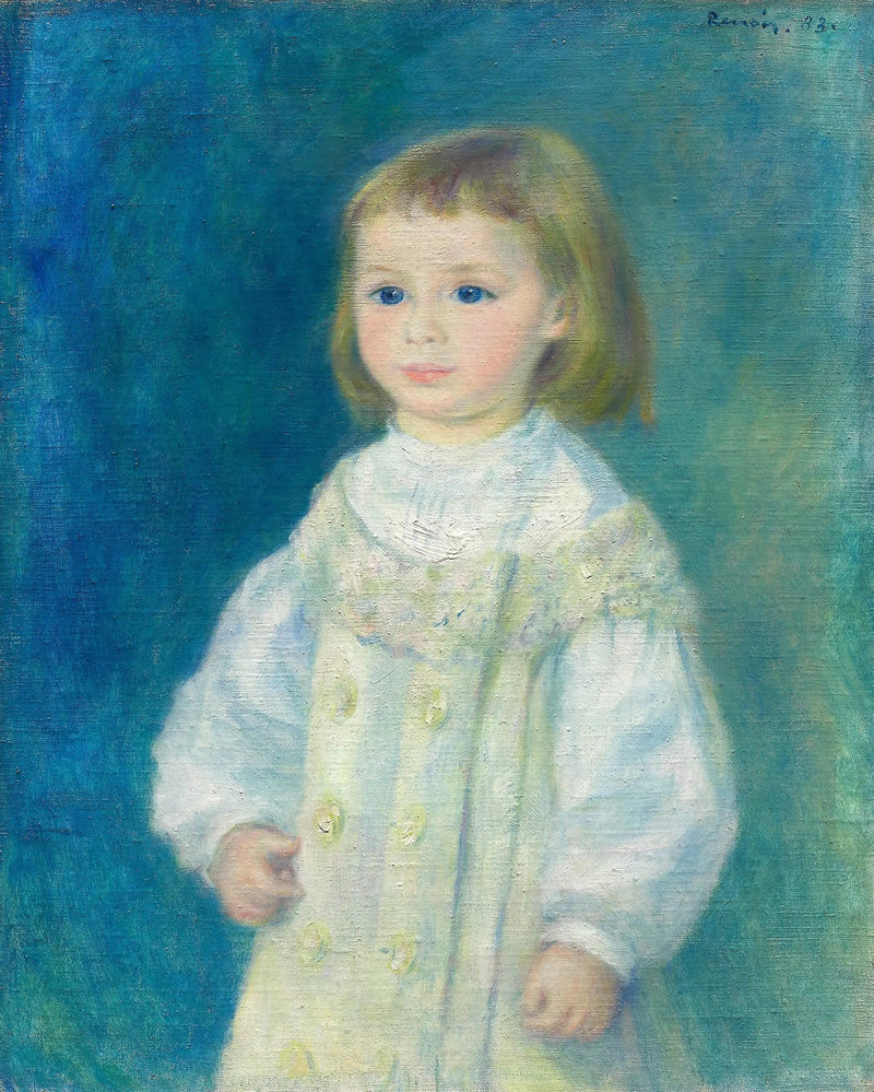 Lucie Berard (Beyaz Elbise Giymiş Çocuk) - Pierre-Auguste Renoir